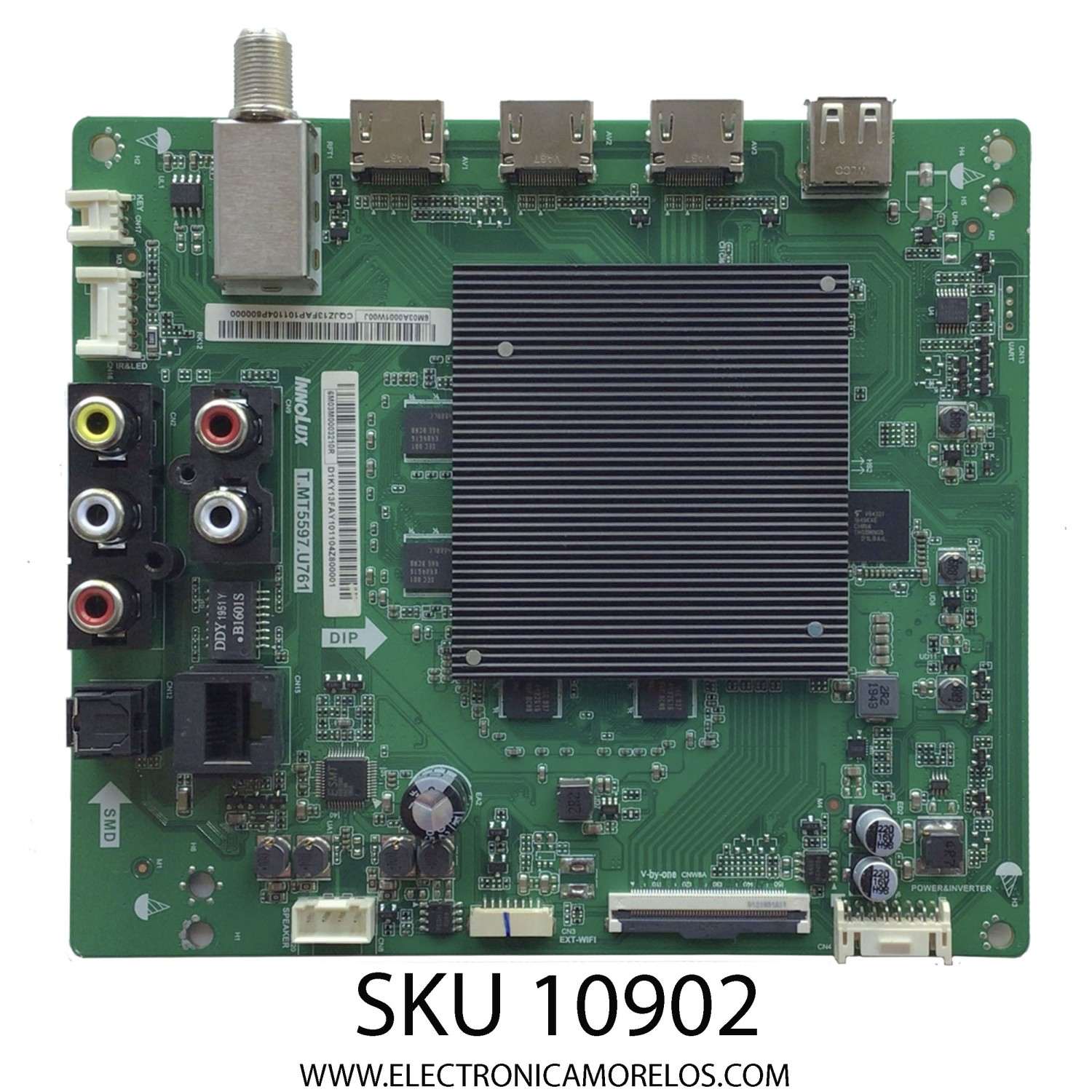 MAIN PARA TV VIZIO / NUMERO DE PARTE 6M03M0003210R / T.MT5597.U761 / 6M03A0001W00J  / MODELO V505-G9 	